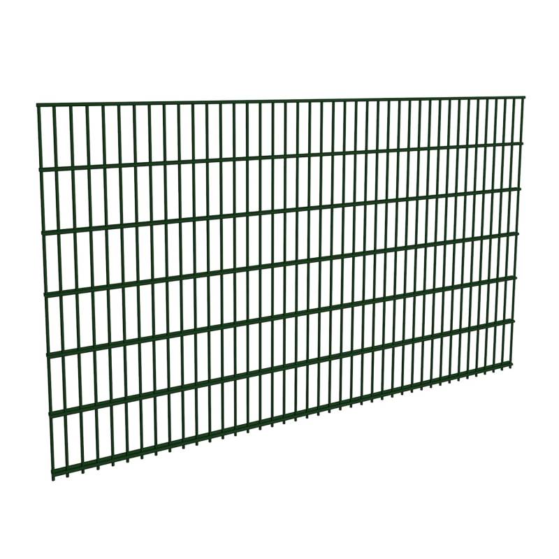 Doppelstabmatte Basic 123 cm x 200 cm Moosgrün