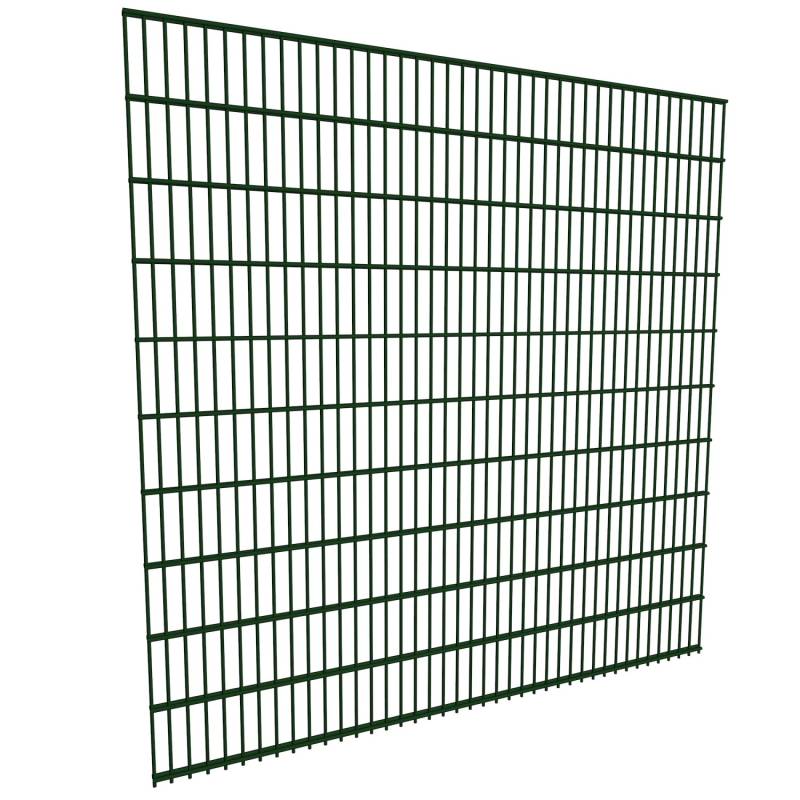 Doppelstabmatte Basic 203 cm x 200 cm Moosgrün