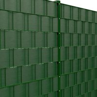 Doppelstabmattenzaun Komplettset 6/5/6 2m Matte in RAL 6005 inkl. Sichtschutz... 10 m mit Abdeckleiste Aufdübeln 3 Eckpfosten 1,0 m Doppelstabmattenzaun Komplettset 6/5/6 2m Matte in RAL 6005 inkl. Sichtschutz... 10 m mit Abdeckleiste Aufdübeln 3 Eckpfosten 1,0 m