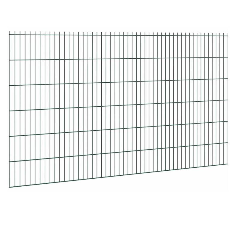 Doppelstabmattenzaun Stärke 6/5/6 Grün 123 x 251 cm