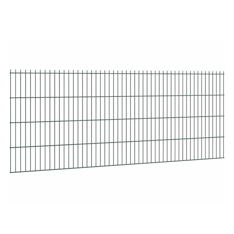 Doppelstabmattenzaun Stärke 6/5/6 Grün 83 x 251 cm