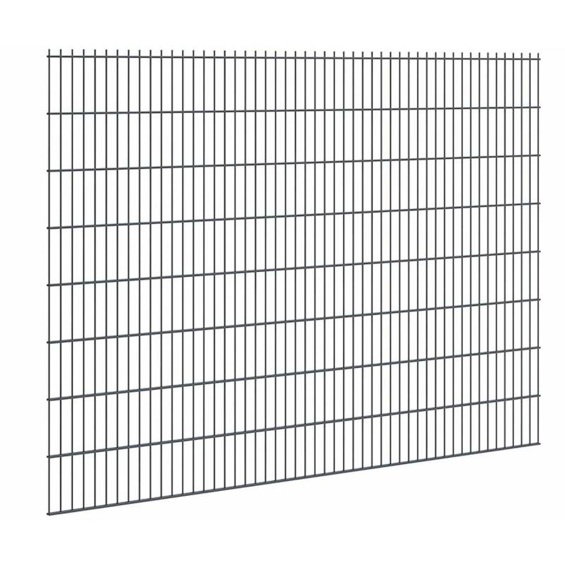 Doppelstabmattenzaun Stärke 8/6/8 Anthrazit 163 x 251 cm