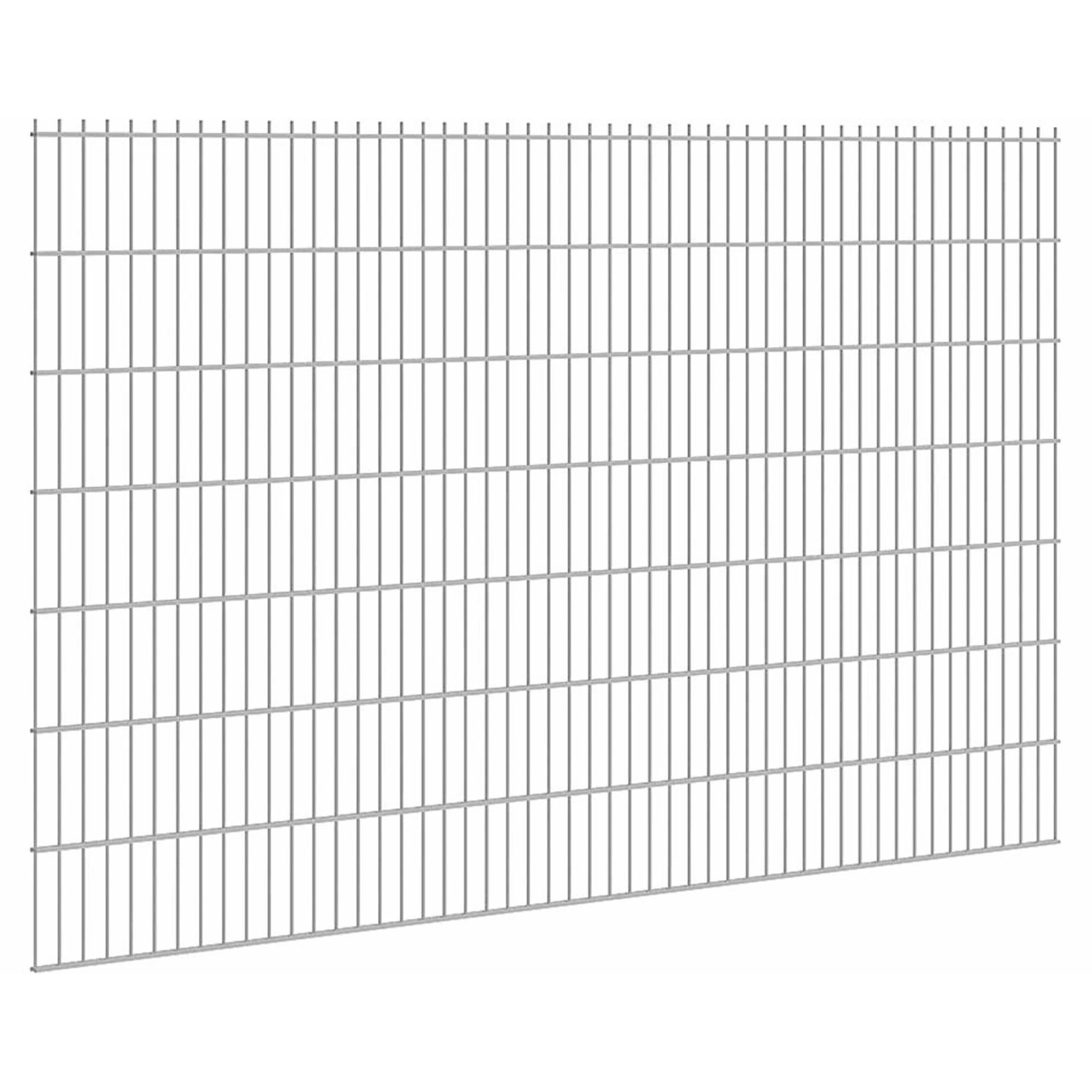 Doppelstabmattenzaun Stärke 8/6/8 Verzinkt 143 x 251 cm