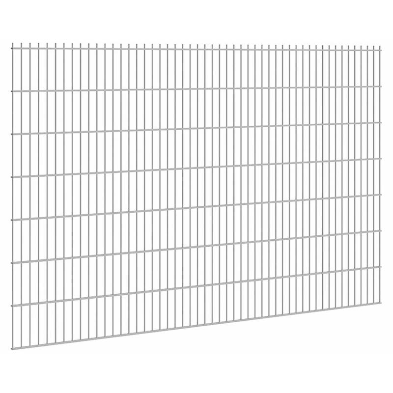 Doppelstabmattenzaun Stärke 8/6/8 Verzinkt 143 x 251 cm