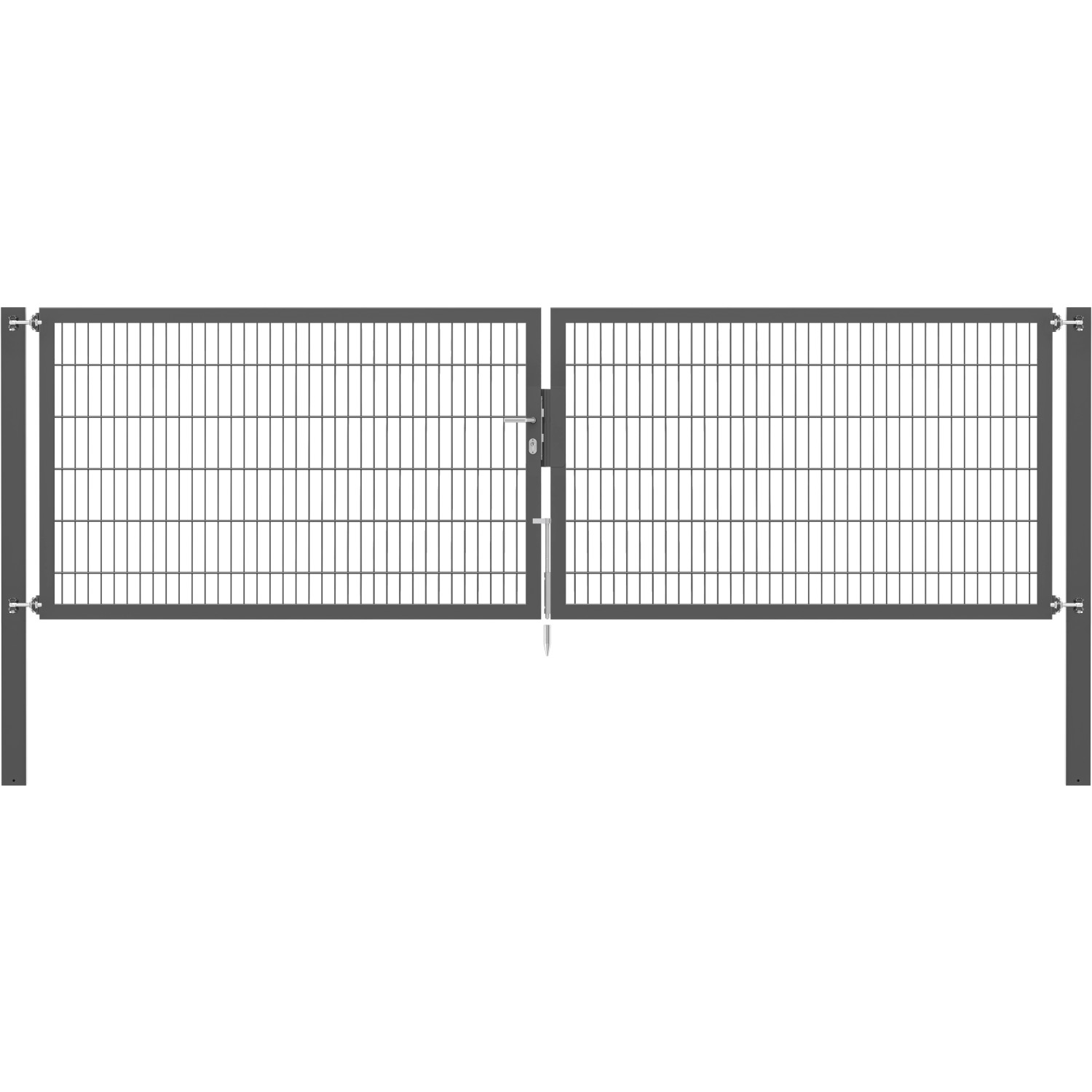 Doppeltor Flexo Plus 400 cm x 120 cm Pfosten 100 cm x 100 cm Anthrazit Doppeltor Flexo Plus 400 cm x 120 cm Pfosten 100 cm x 100 cm Anthrazit von -