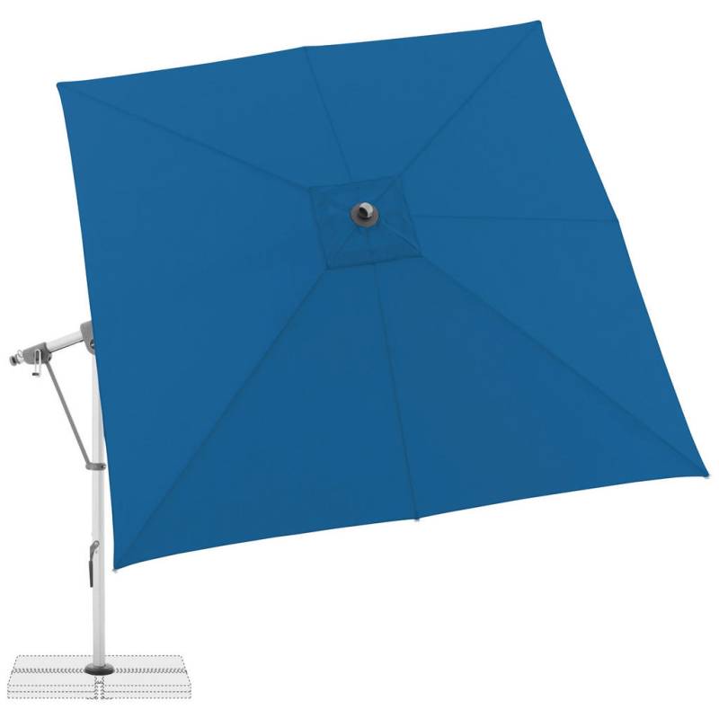 Doppler AMPELSCHIRM Hellgrau, Hellblau