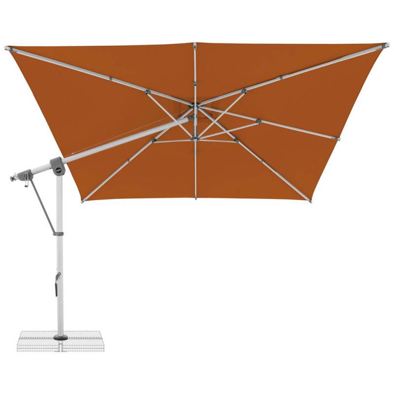 Doppler AMPELSCHIRM Hellgrau, Terracotta