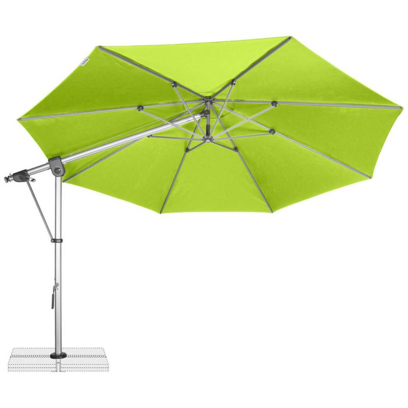 Doppler AMPELSCHIRM Silber, Smaragdgrün