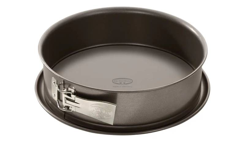 Dr. Oetker Springform  Back-Edition ¦ grau ¦ Stahlblech ¦ Maße (cm): H: 8  Ø: 24 Backen & Zubehör > Backformen - Höffner