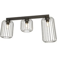 Draht Deckenleuchte Retro Schwarz Metall E27 60 cm lang Draht Deckenleuchte Retro Schwarz Metall E27 60 cm lang von Emibig