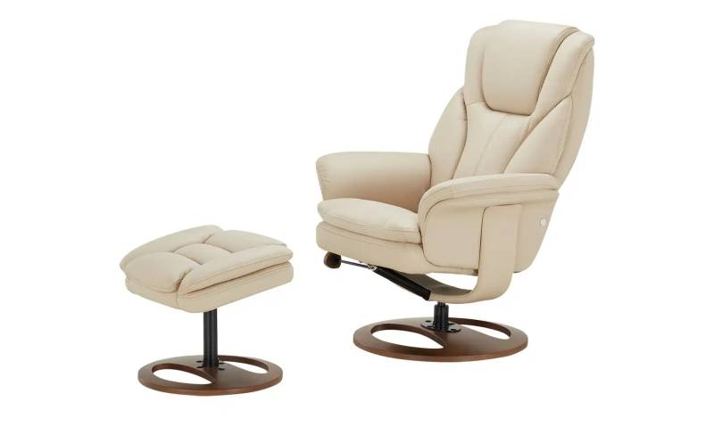 Primo Drehsessel mit Hocker   ¦ creme ¦ Maße (cm): B: 79 H: 107 Polstermöbel > Sessel > Drehsessel - Möbel Kraft