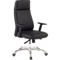 Drehstuhl schwarz Leder von Amstyle