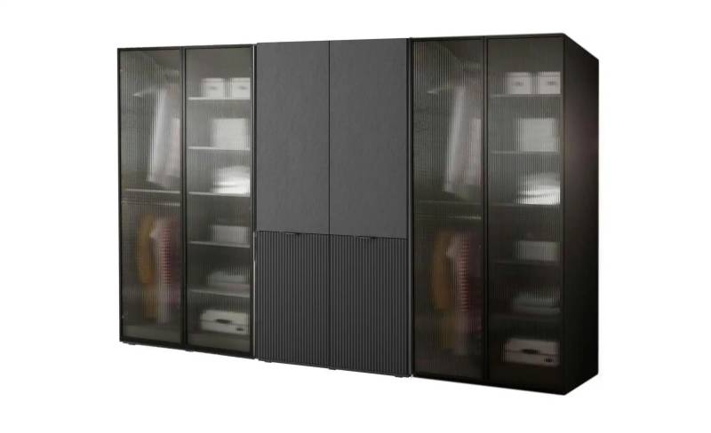 Drehtürenschrank 303 cm breit Sandbox ¦ schwarz ¦ Maße (cm): B: 303 H: 200 Schränke > Kleiderschränke > Drehtürenschränke - Höffner