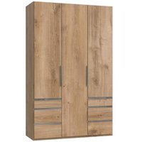Schrank 150 breit mit Schubladen LEVEL36 A Holzoptik Braun