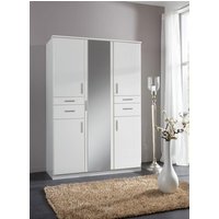 Schrank mit Spiegel und Schubladen Weiß 135 cm breit KOBLENZ