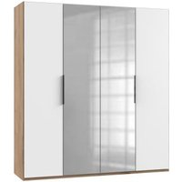 Drehtürenschrank 200 cm mit Spiegel LEVEL36 A von WIMEX Weiß