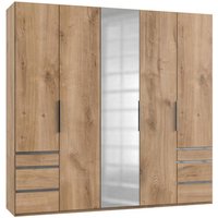 Schrank 250 cm breit mit Spiegel LEVEL36 A von WIMEX Braun
