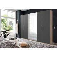 Drehtürenschrank 6trg mit 2 Spiegel LEVEL36 A von WIMEX Grau