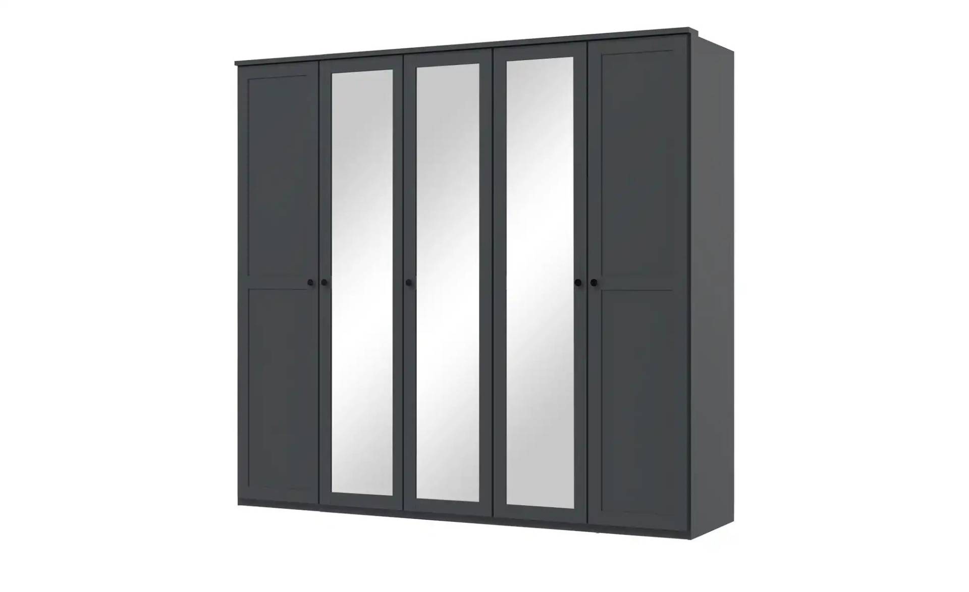 Drehtürenschrank   ¦ schwarz ¦ Maße (cm): B: 225 H: 210 T: 58.0 Schränke > Kleiderschränke > Drehtürenschränke - Möbel Kraft