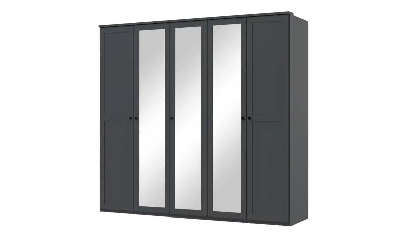 Drehtürenschrank   ¦ schwarz ¦ Maße (cm): B: 225 H: 210 T: 58.0 Schränke > Kleiderschränke > Drehtürenschränke - Möbel Kraft