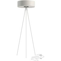Dreibein Stehleuchte 3-flammig Creme Weiß E27 154 cm Stoffschirm Dreibein Stehleuchte 3-flammig Creme Weiß E27 154 cm Stoffschirm von Nowodvorski