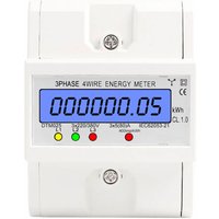 Dreiphasiger 4-Leiter-Energiezähler 220/380 V 5-80 A Energieverbrauch kWh Zähler DIN-Schienenmontage Digitaler Stromzähler mit