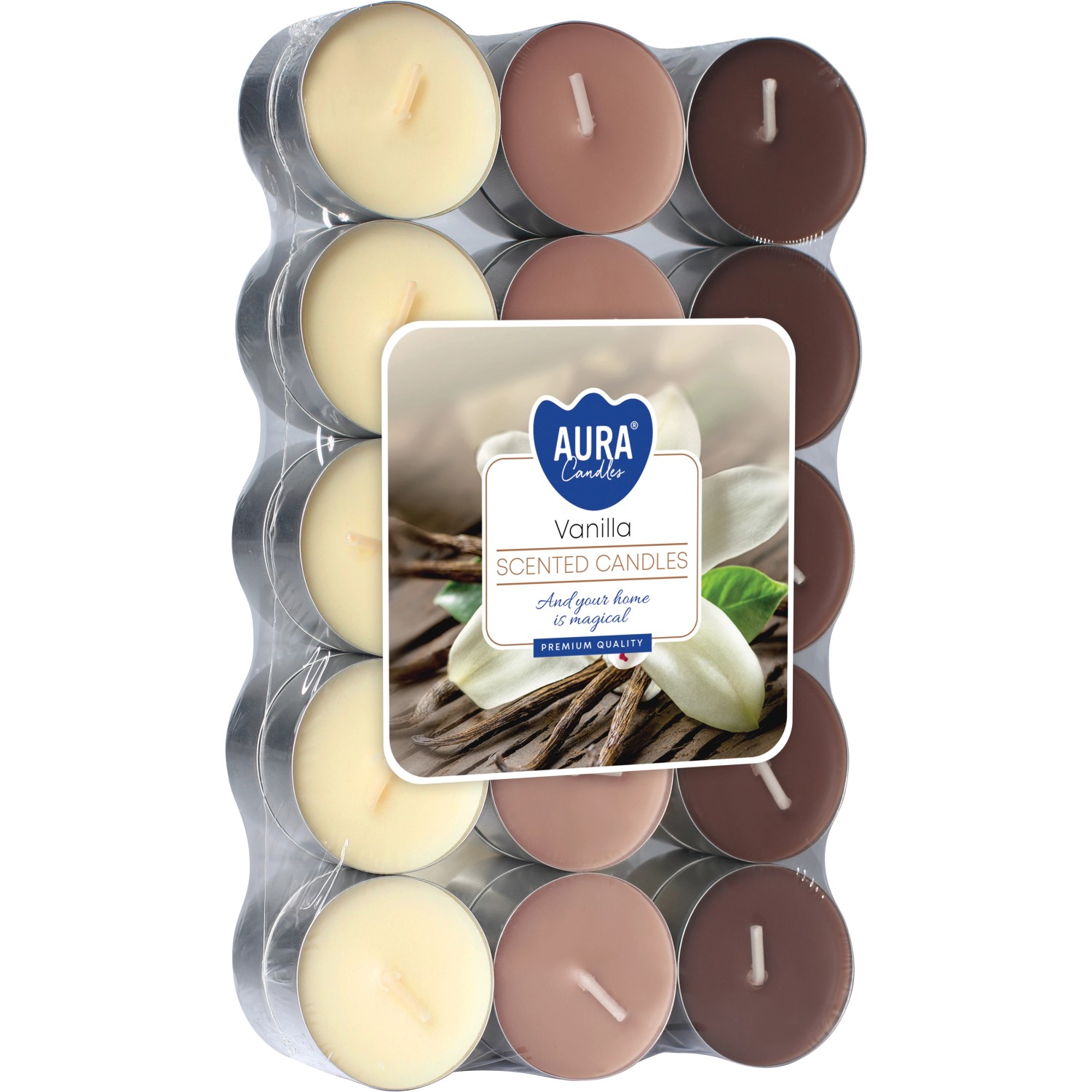 Duftkerzen Vanille Ø 3,9 cm 30 Stück Duftkerzen Vanille Ø 3,9 cm 30 Stück