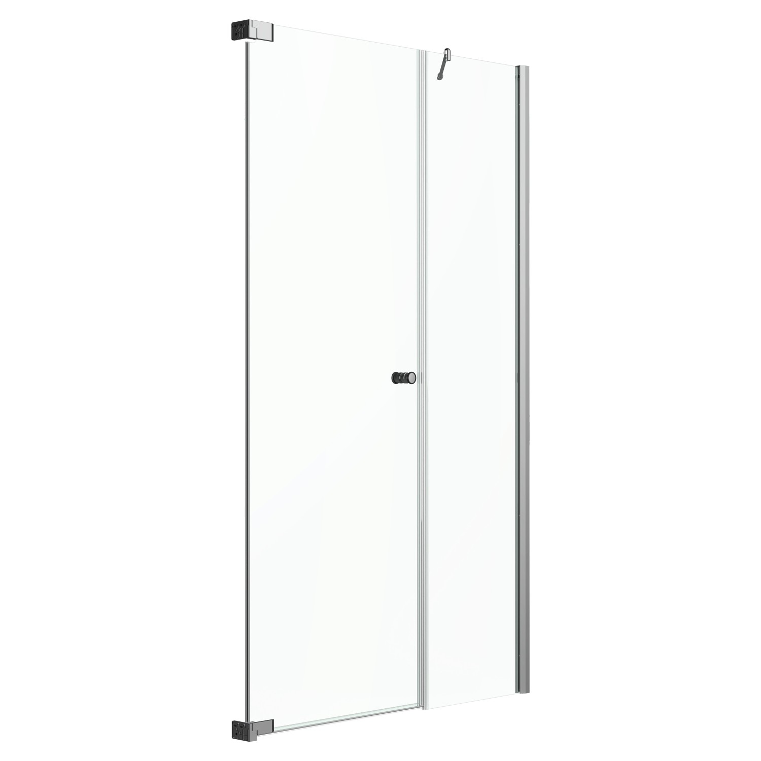 Dusch-Nischentür Brava Frame mit Festteil in Flucht Chrom 120 cm x 200 cm DIN L von Tardis