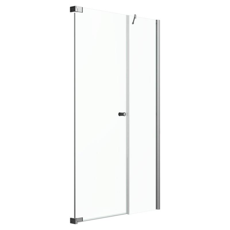 Dusch-Nischentür Brava Frame mit Festteil in Flucht Chrom 90 cm x 200 cm DIN L von Tardis