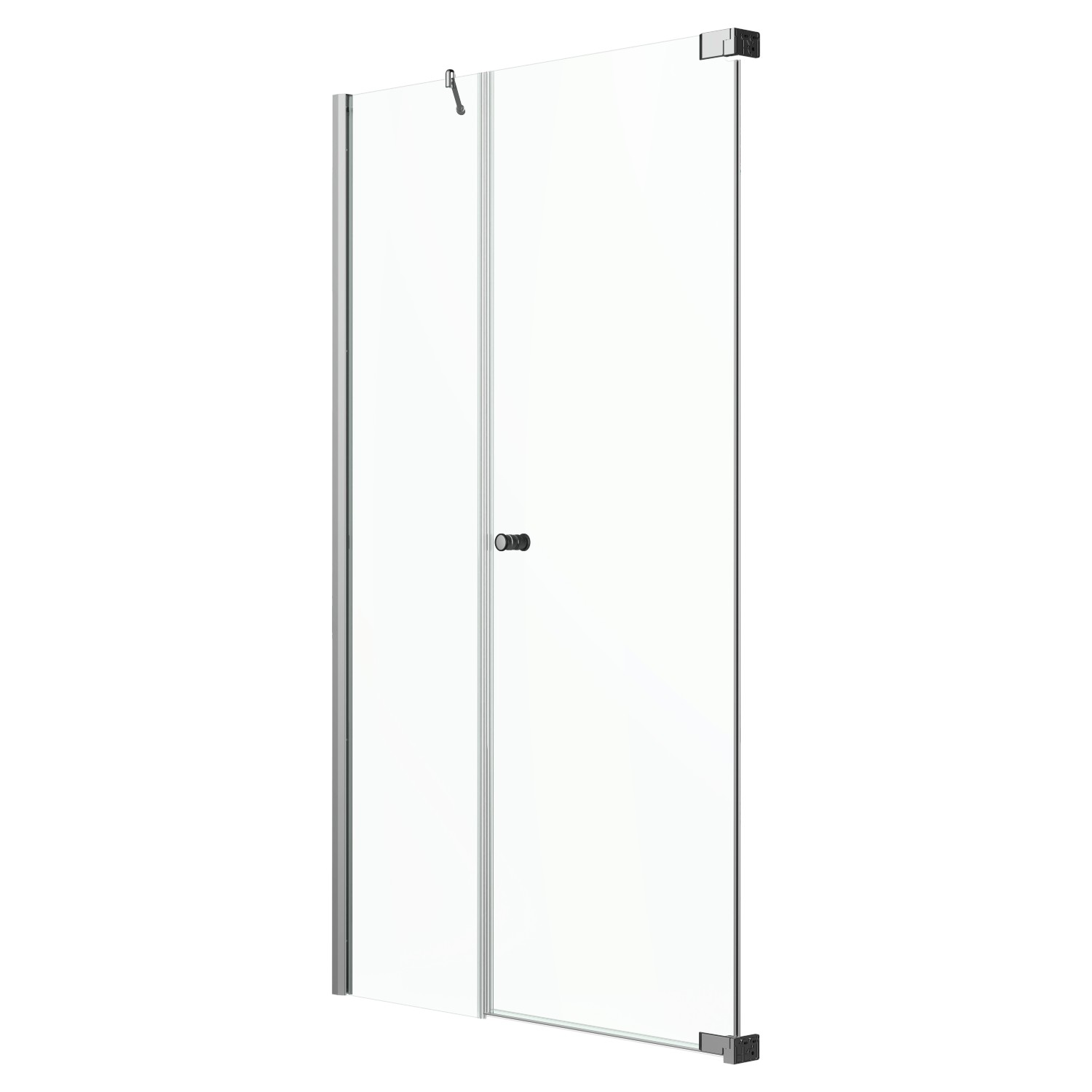 Dusch-Nischentür Brava Frame mit Festteil in Flucht Chrom 90 cm x 200 cm DIN R von Tardis