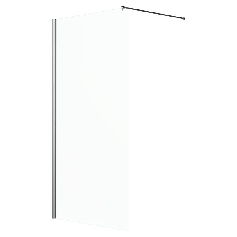 Duschabtrennung Brava Frame Walk-In Chrom 130 cm x 200 cm DIN L von Tardis