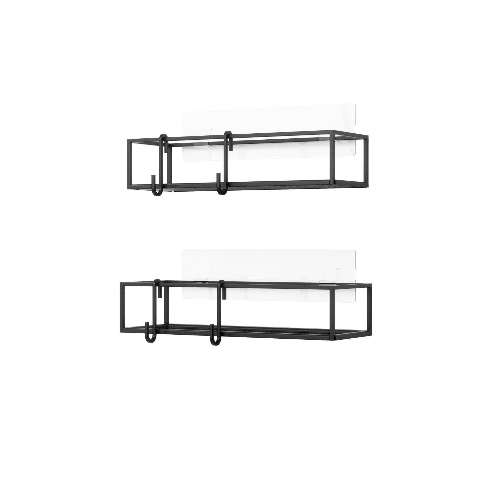 Duschregal Cubiko Schwarz, 2er Set Duschregal Cubiko Schwarz, 2er Set