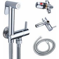 Start - Duschset WC-Thermostatmischer Handbrause mit Handbrause für Intimhygiene, Verbrühschutz aus verchromtem Messing, WC-Bidet, Handbrause, Bidet Start - Duschset WC-Thermostatmischer Handbrause mit Handbrause für Intimhygiene, Verbrühschutz aus verchromtem Messing, WC-Bidet, Handbrause, Bidet von START