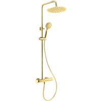 Duschsystem mit Mischarmatur in gold ARNIKA-30 mit Regendusche