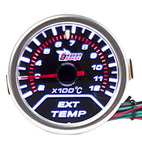 E Support™ 2" 52mm LED Auto Universal Abgastemperaturanzeige EGT 0-1200℃ Anzeige Auto Gauge von ESUPPORT