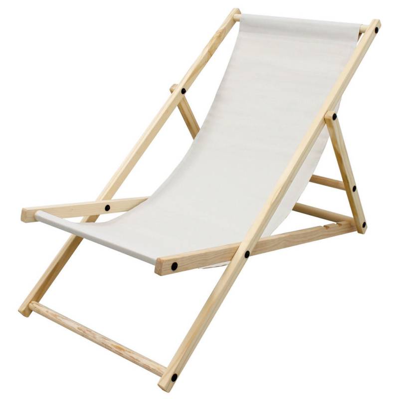 ECD-Germany LIEGESTUHL Beige