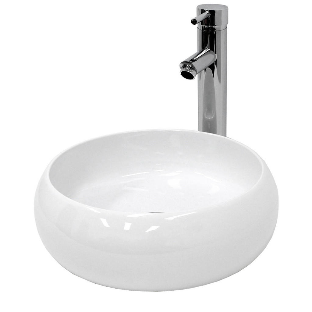 ECD-Germany WASCHBECKEN Weiß