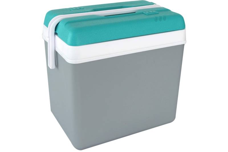 EDA Kühlbox 24 Liter Grau/Türkis Kunststoff Kühltasche 40 x 27 cm Camping