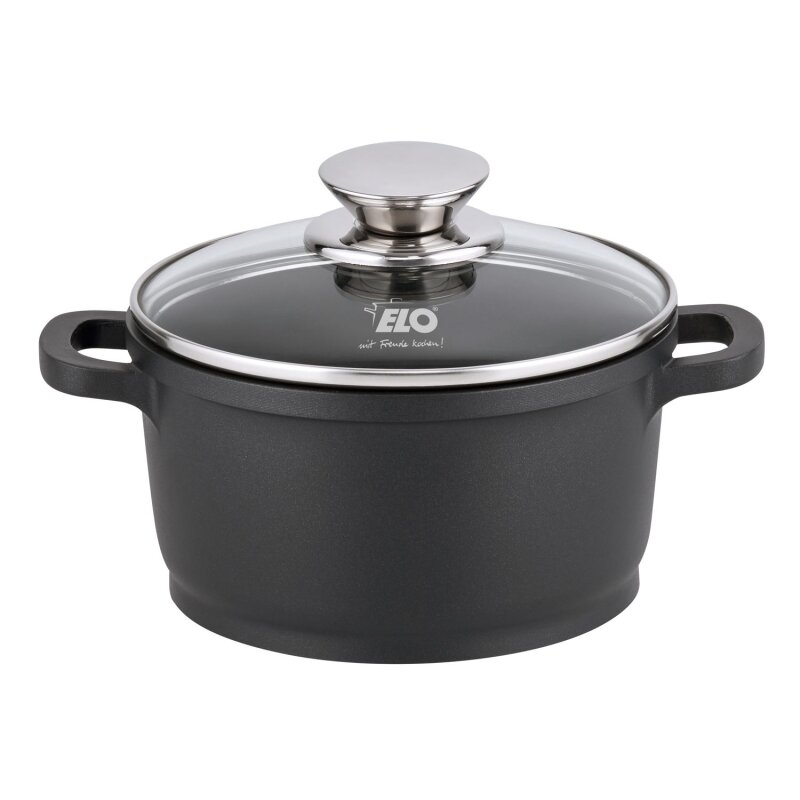 ELO - Topf - mit Glasdeckel - Alucast - 16 cm ELO - Topf - mit Glasdeckel - Alucast - 16 cm