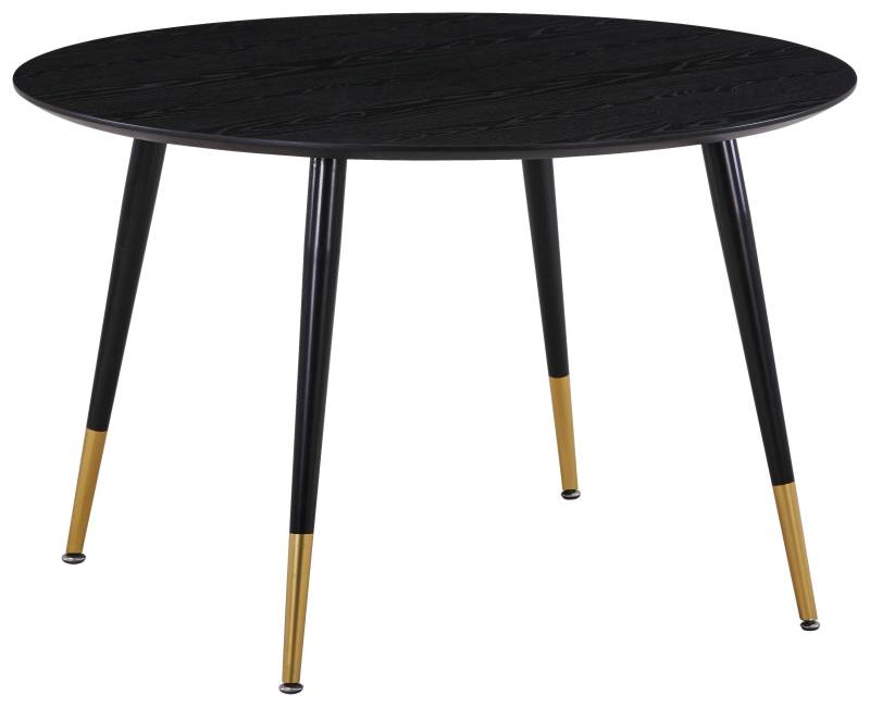 Esstisch Dipp Ø ca. 115 cm Schwarz/Messing