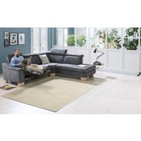 Eckcouch 269 x 242 cm Anthrazit Grau mit Relaxfunktion Lido