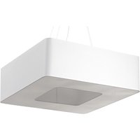 Eckige Hängelampe Weiß Stoff B: 60 cm blendarm 8x E27 von Sollux