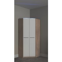 priess Eckkleiderschrank "Barcelona Kleiderschrank Ecklösung Raumwunder" in 2 Tiefen Schrank Eckschrank Garderobe von Priess