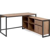 Eckschreibtisch DENVER 37A von Finori Artisan Oak / Anthrazit