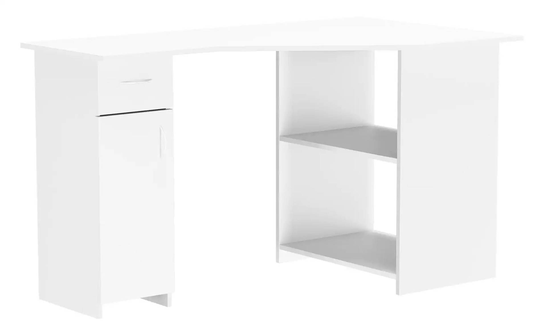 Eckschreibtisch  Linzia ¦ weiß ¦ Maße (cm): B: 118 H: 77 Tische > Schreibtische - Höffner