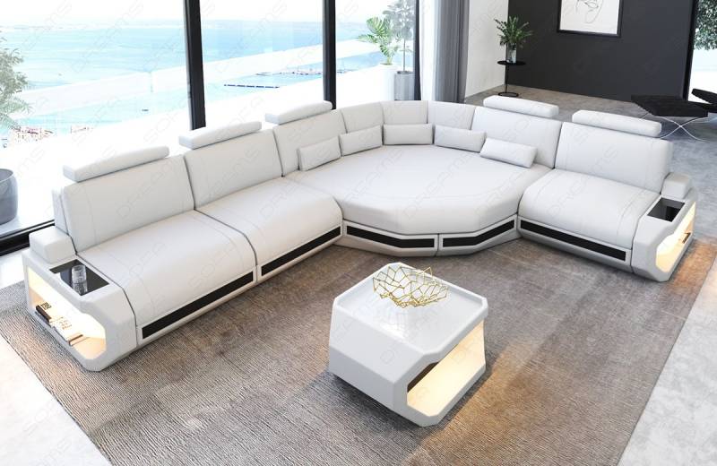 Ecksofa Asti – Leder für höchsten Komfort