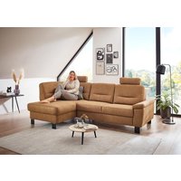 Ecksofa Federkern Deluxe Zimt 12