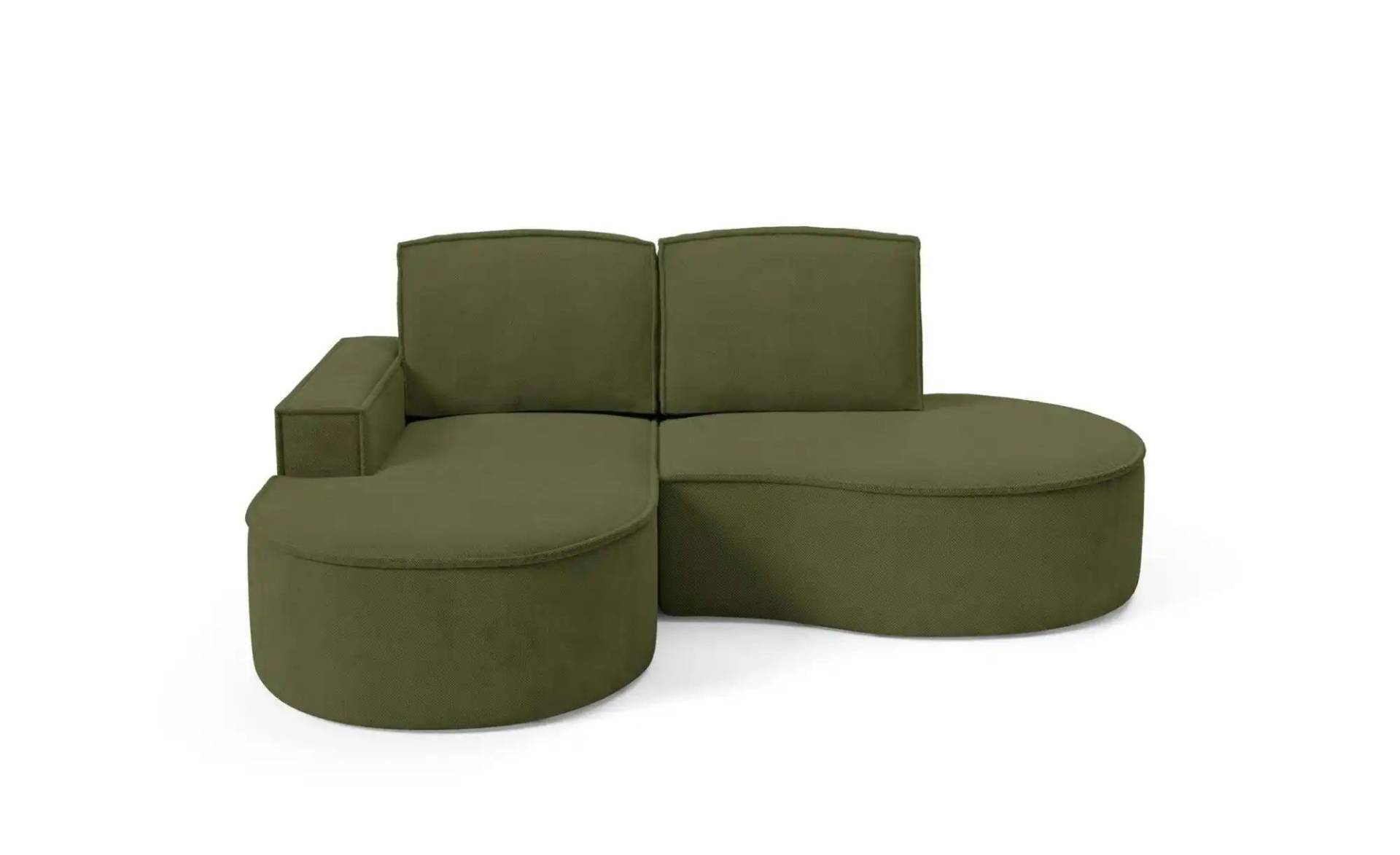 Ecksofa  Flow ¦ grün ¦ Maße (cm): B: 210 H: 88 Polstermöbel > Sofas > Ecksofas - Höffner