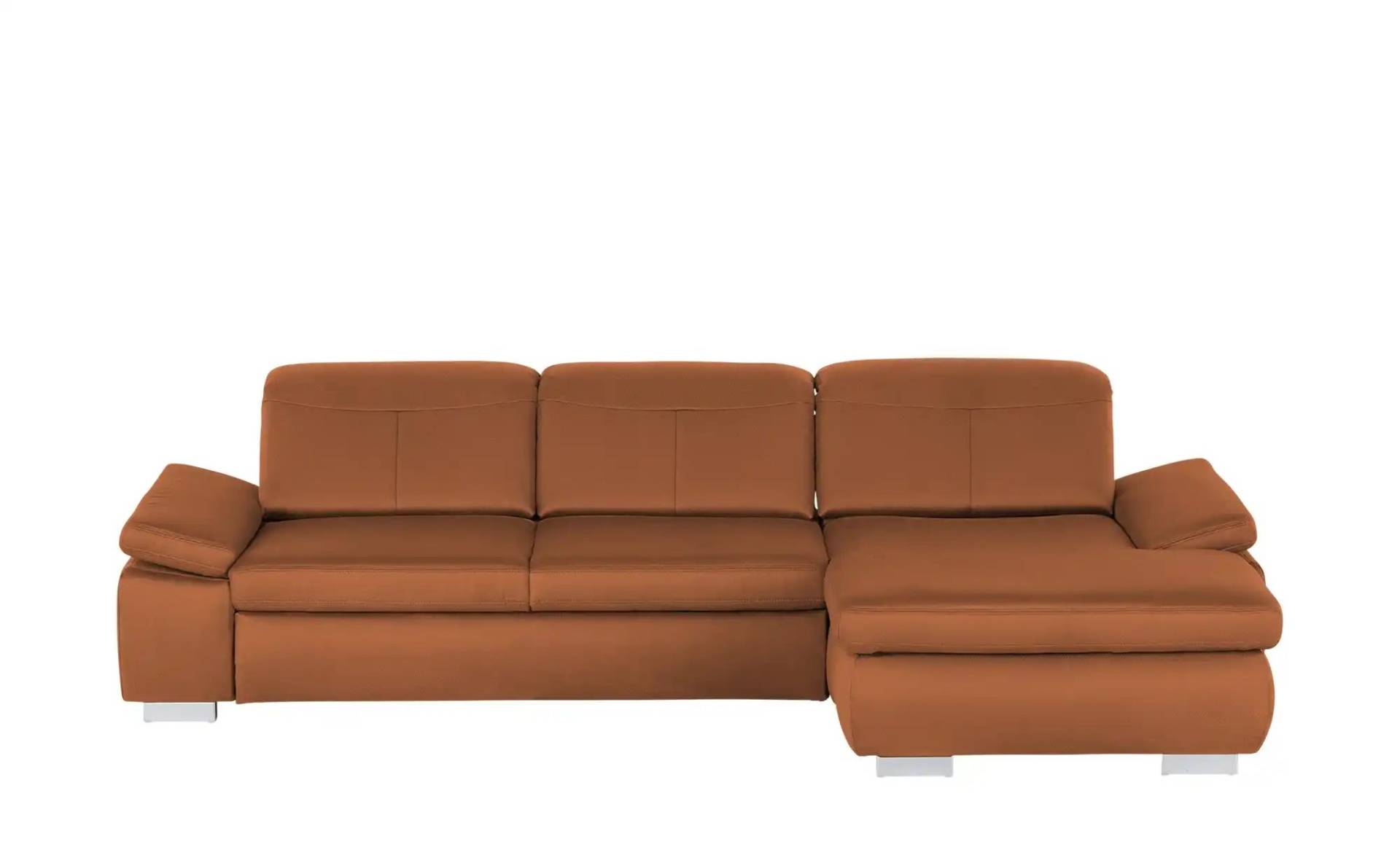 Kollektion Kraft Ecksofa aus Mikrofaser Kathrin ¦ orange ¦ Maße (cm): B: 309 H: 85 T: 195 Polstermöbel > Sofas > Ecksofas - Möbel Kraft