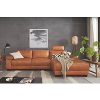 Eckcouch Cognac Leder 323 cm breit Portland